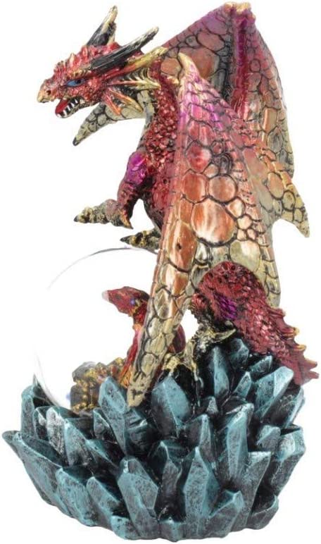 Nemesis Now Ruby Oracle Schneekugel, Rot, 18,5 cm