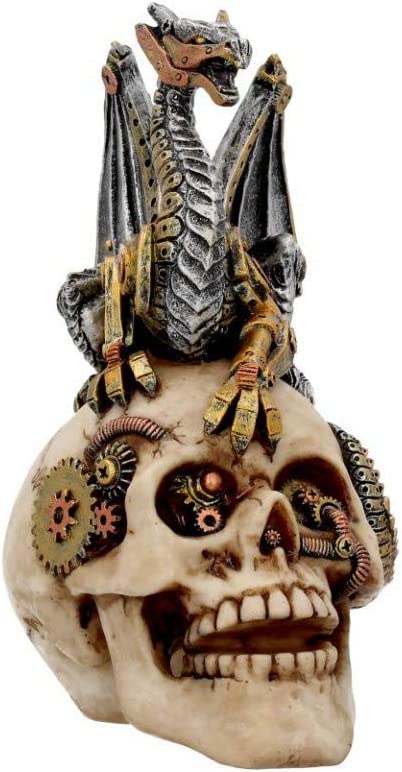 Nemesis Now Dragon's Grasp Figur, 22,5 cm, Weiß, Kunstharz, Einheitsgröße