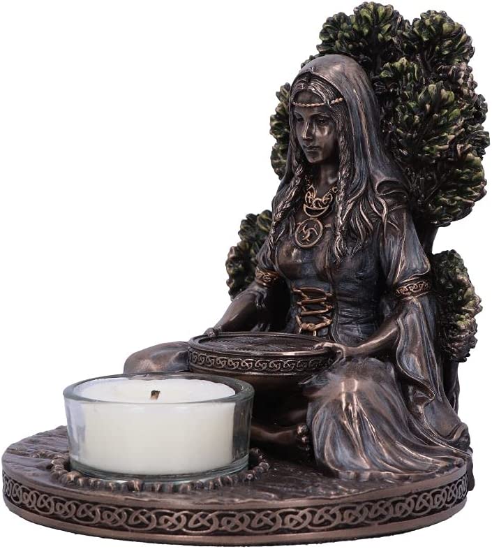 Nemesis Now Danu Teelichthalter 12,5 cm, Bronze
