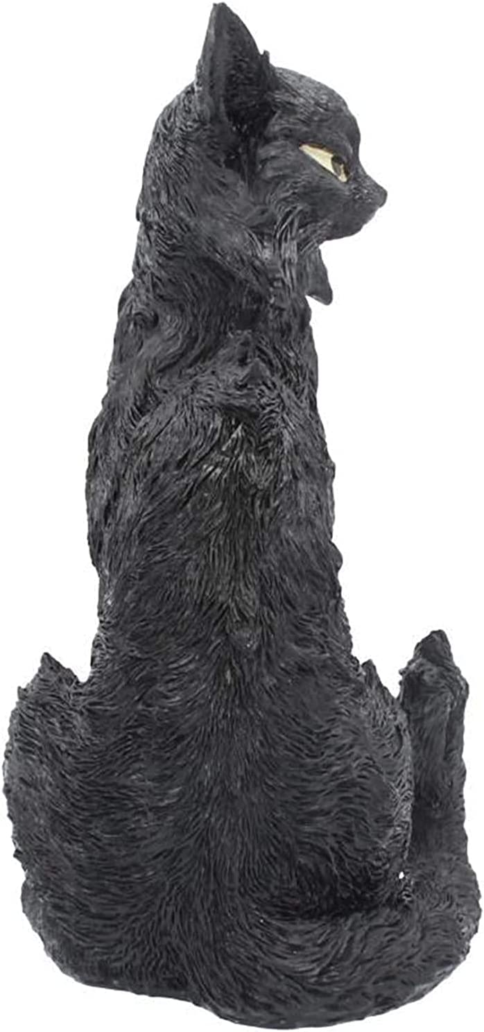 Nemesis Now Salem Witch Familiar Black Cat Figur, 32,5 cm