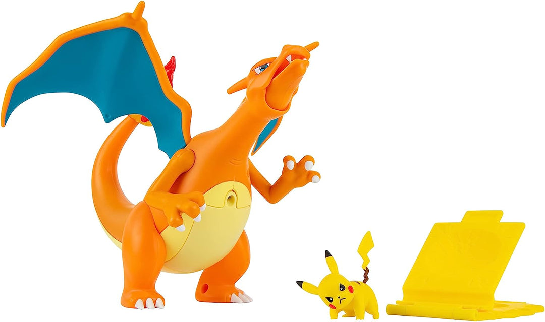 Pokémon PKW2731 Deluxe-Funktion enthält 6 interaktive Glurak plus 2-Zoll-Pika