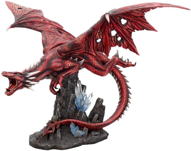 Nemesis Now Fraeners Zorn. 52 cm große Figur, Kunstharz, rot