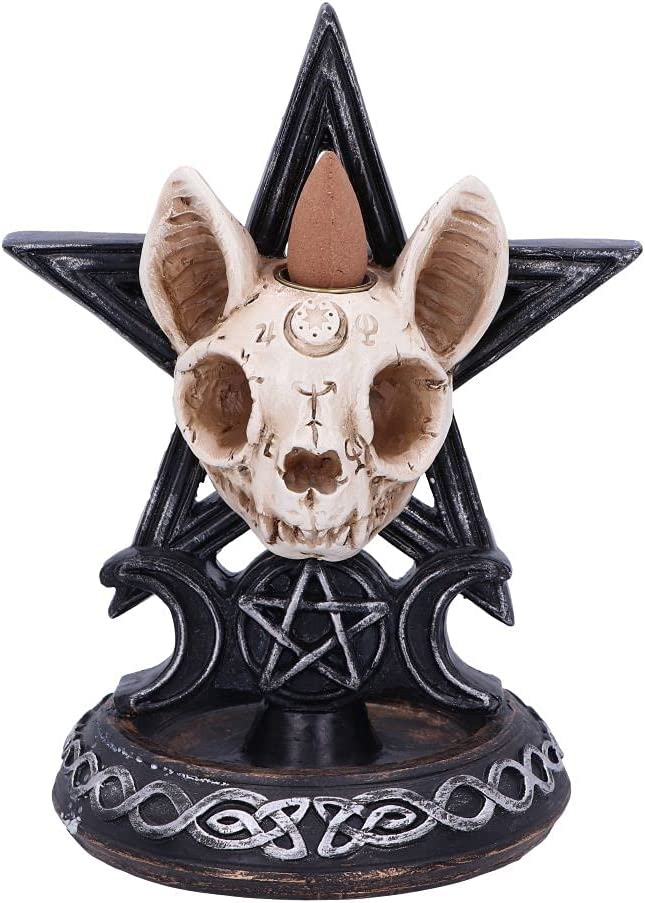 Nemesis Now Familiar Worship Backflow-Räuchergefäß, 15,3 cm, Schwarz