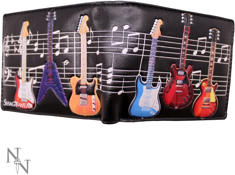 Nemesis Now C1951F6 E-Gitarren-Geldbörse, 10 cm, Schwarz, PU, ​​11 cm