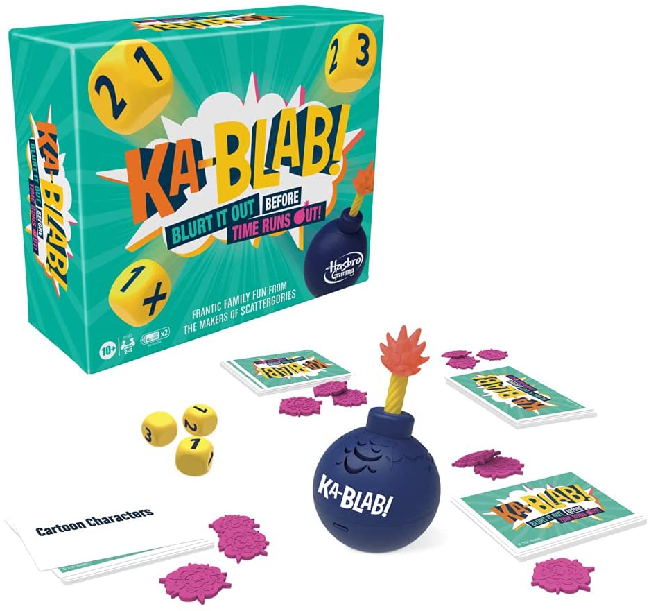 Hasbro Gaming Ka-Blab! Family Party Board Game for 2-6 Players, Ages 10+
