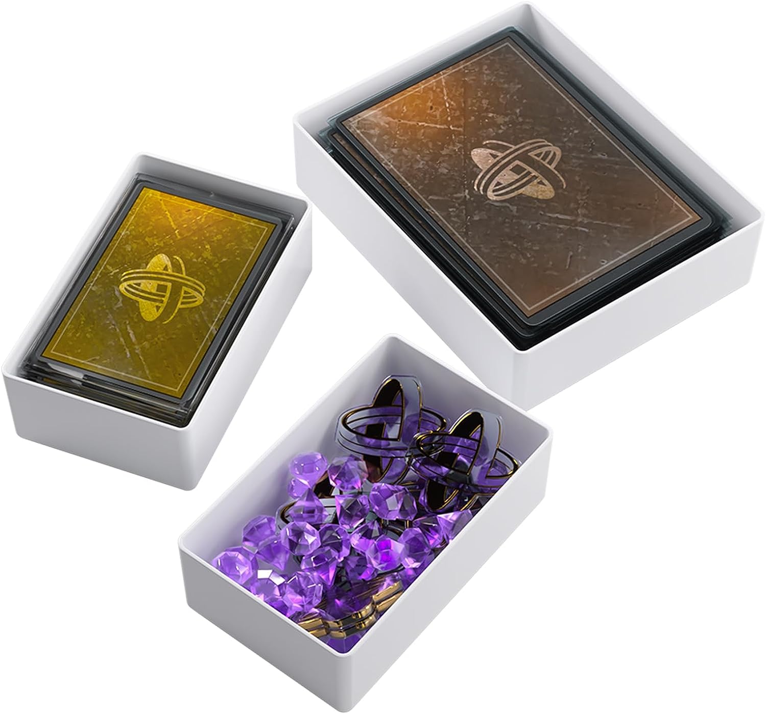 Gamegenic Token Silo Card Add-on Set - 3-Piece Tray Expansion for Cards, Ages 12+ 3