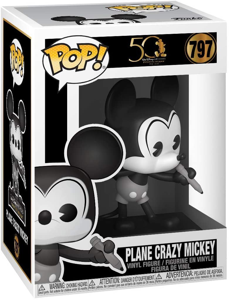 50 Walt Disney Archives präsentieren The Magic Plane Crazy Mickey Funko 49889 Pop! Vinyl #797