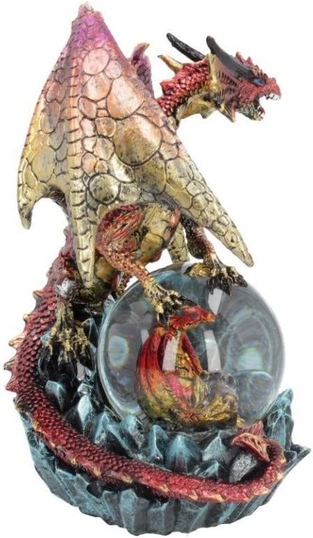 Nemesis Now Ruby Oracle Schneekugel, Rot, 18,5 cm