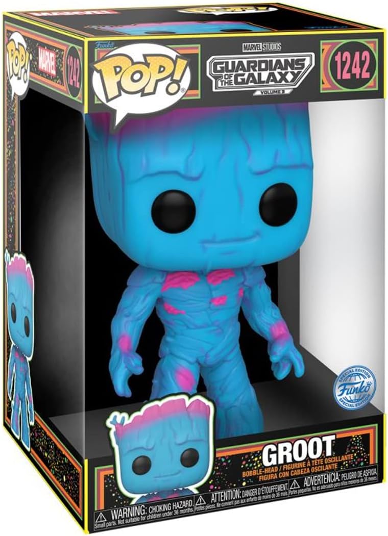 Jumbo: Guardians Of The Galaxy 3 – Groot – Blacklight Funko 71122 10" Pop! Vinyl
