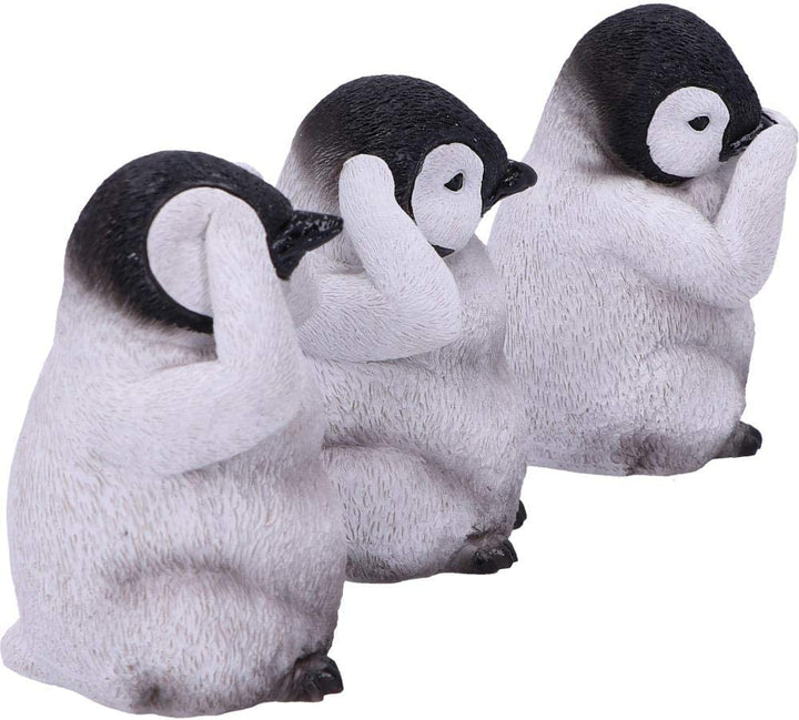Nemesis Now U4921R0 See No, Hear No, Speak No Evil Kaiserpinguin-Küken-Figur