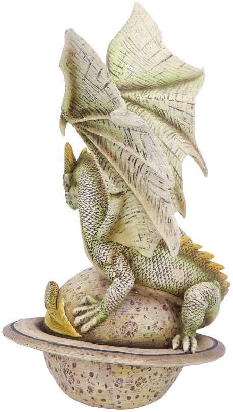 Nemesis Now Saturn Guardian Green Planet Dragon Figur, Polyresin