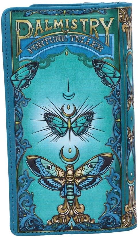 Nemesis Now Palmistry geprägte Geldbörse 18,5 cm, Polyurethan, Blau