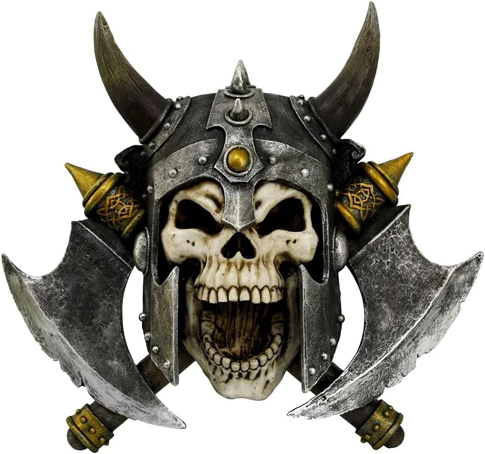 Nemesis Now Valhalla's Vengeance Wandschild, 37 cm, Grau