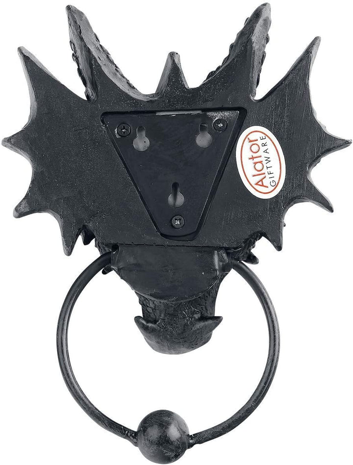 Nemesis Now Drachen-Türklopfer, 23,5 cm, Schwarz