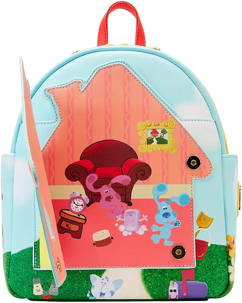 Loungefly Mini-Rucksack Blues Clues Open House Offizielle Nickelodeon Blue Einheit