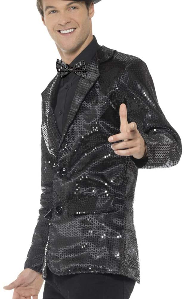 Smiffys 46984M Pailletten Herrenjacke (Medium)