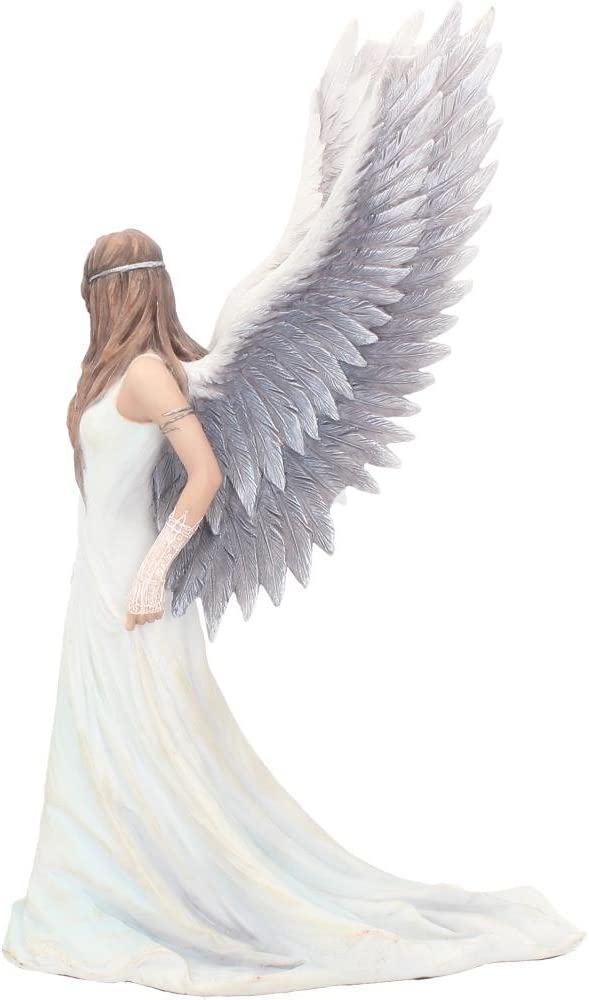 Nemesis Now Spirit Guide Anne Stokes Engelsfigur, weiß, 24 cm, Kunstharz