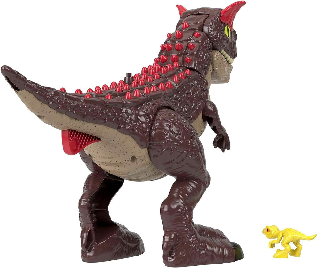 Imaginext Jurassic World Dinosaurier-Spielzeug, Spike Strike Carnotaurus, 27,9 cm große Figur
