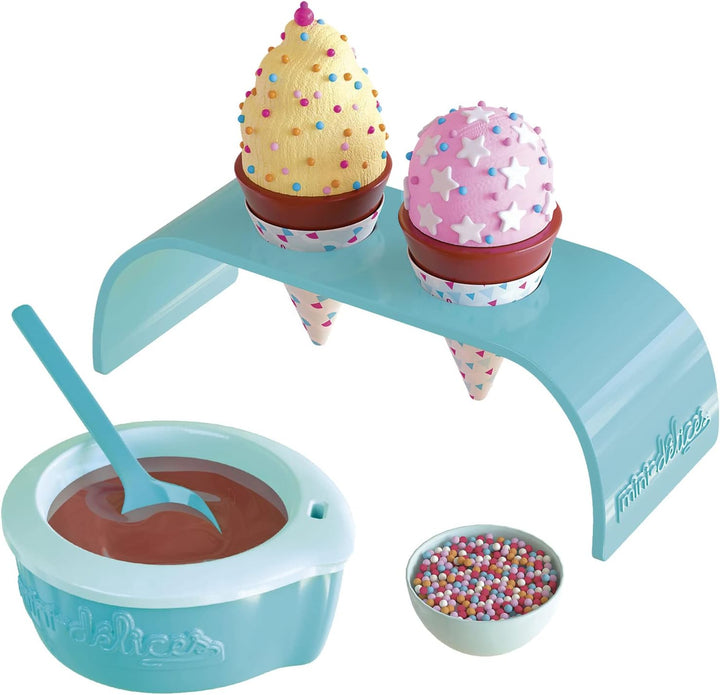 Mini Delices MND04000 Choco Cones Eiscreme-Set, Bastelset, Küchen- und Lebensmittelspielzeug, f
