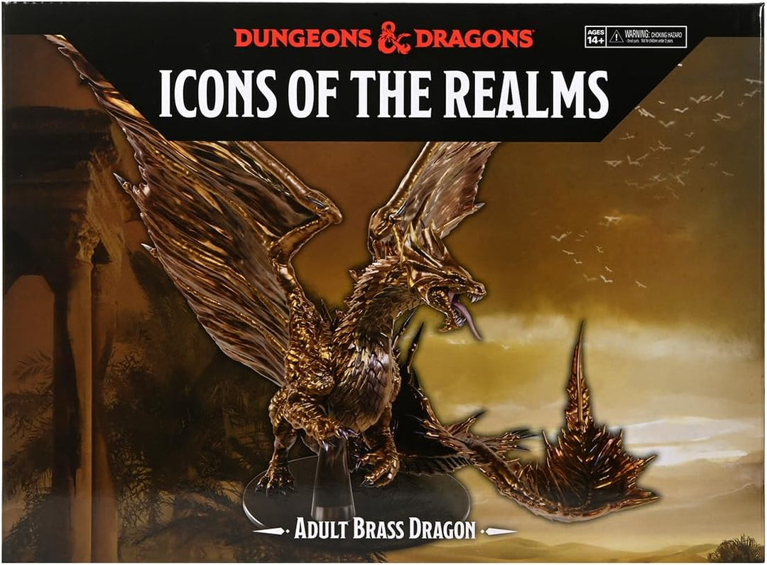 Wizkids D&D Icons of The Realms 30cm Adult Brass Dragon Statue