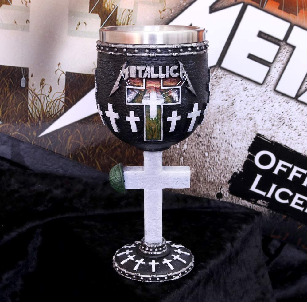 Nemesis Now Metallica Master of Puppets Resin Goblet with Stainless Steel Insert