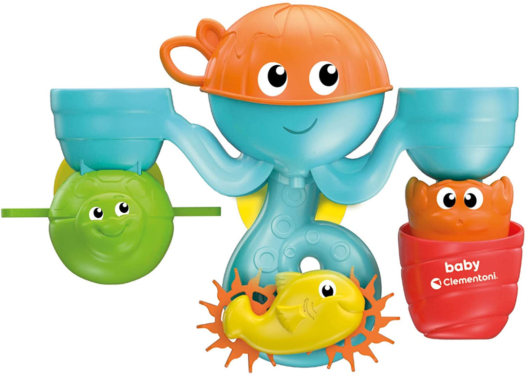 Clementoni 17458 Animales Octo Park-Water Friends, Spiel, Dusche, Tierbaby, Neu
