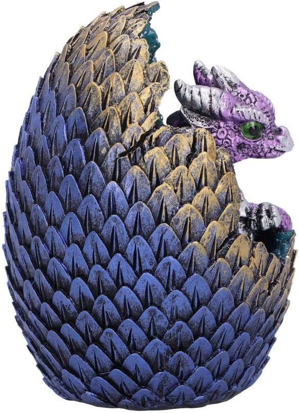 Nemesis Now U5001R0 Purple Geode Home glitzernde Jungtier- und Ei-Figur, Pol
