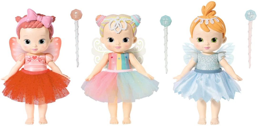 BABY born 831823 Märchenbuch Fairy Poppy – 18 cm große, flatternde Flügel – inklusive Puppe
