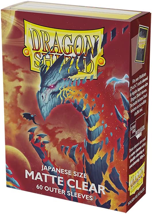 Arcane Tinmen Dragon Shield – perfekt passende Außenhüllen in japanischer Größe, 60 Stück – transparent