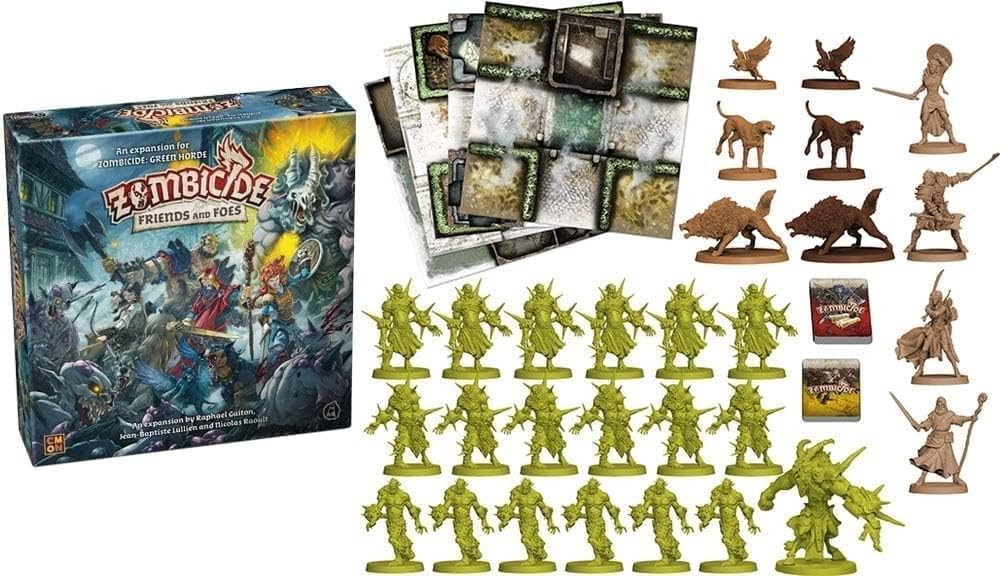 Guillotine Games Zombicide Green Horde: Friends and Foes Expansion - 1-6 Player Cooperative Board Game (GUGGUF036)