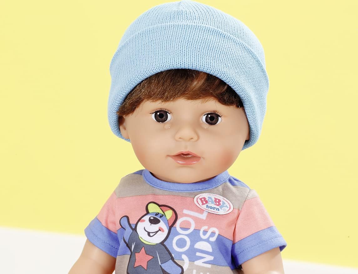 BABY born Brother 43 cm Puppe – Interaktives Vinylbaby mit beweglichen Knien, echten Tränen und Badespiel 11