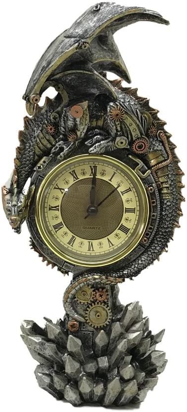 Nemesis Now Clockwork Reign Uhr 32 cm Grau