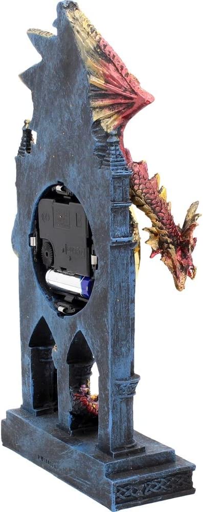 Nemesis Now AL50380 Time Guardian Uhr, 17 cm, Rot