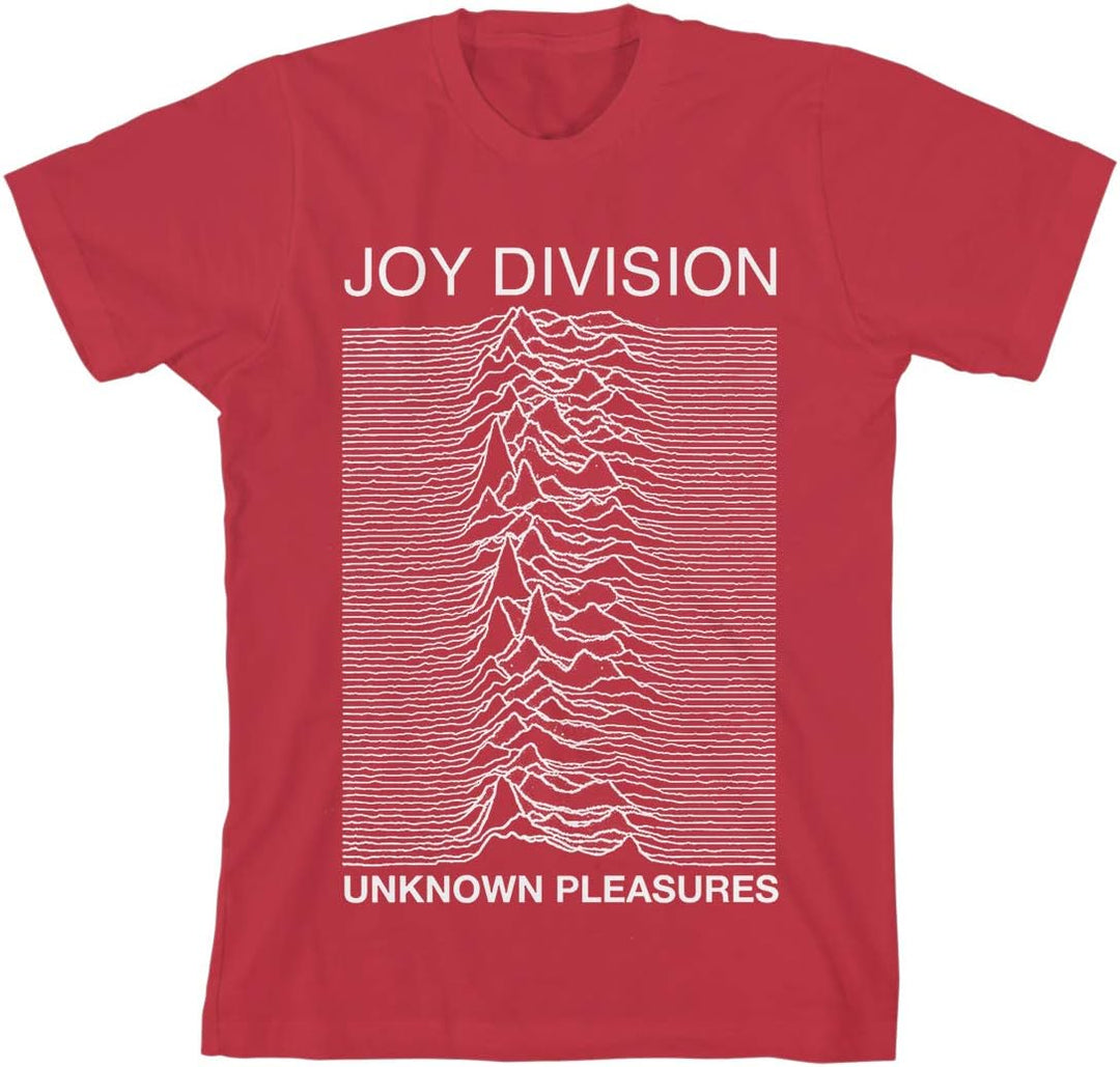 T-Shirt # M Rot Unisex # Unknown Pleasures Slim Fit
