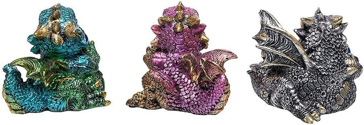 Nemesis Now Dragon's Geschenkset mit 3 7 cm großen Figuren, Kunstharz, mehrfarbig, Einheitsgröße