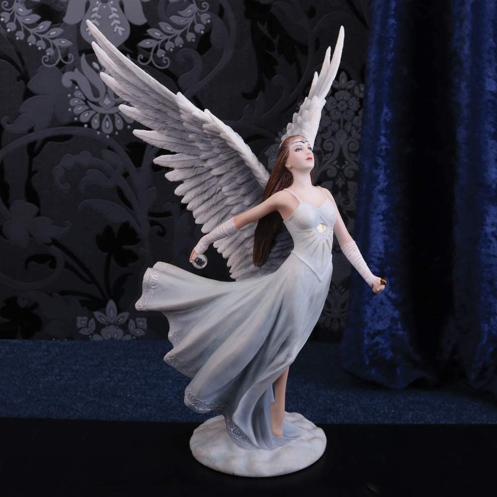 Nemesis Now Ascendance Anne Stokes Figur, 28 cm, Weiß, Kunstharz, Einheitsgröße
