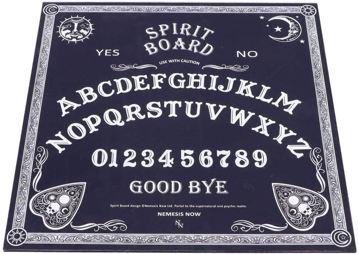 Nemesis Now Black and White Spirit Board mit Planchette, MDF/Polyester