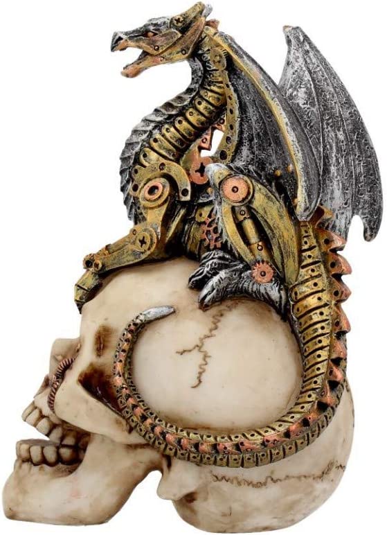 Nemesis Now Dragon's Grasp Figur, 22,5 cm, Weiß, Kunstharz, Einheitsgröße