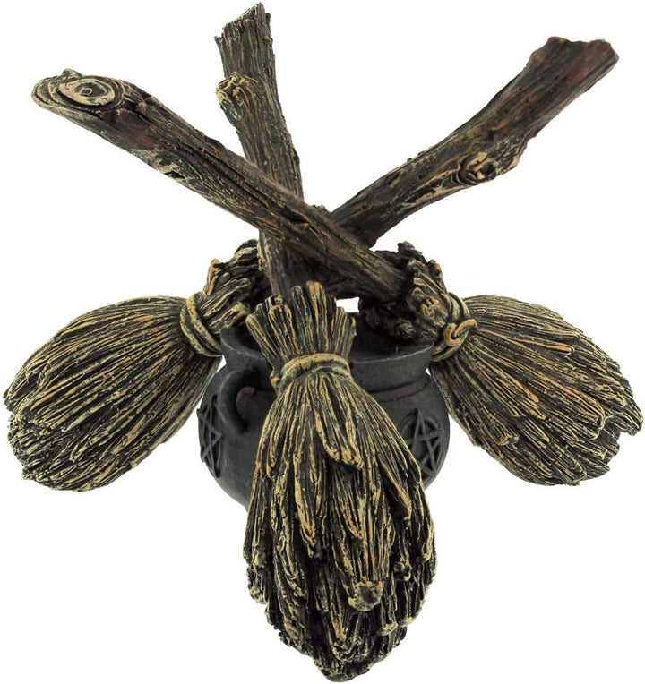 Nemesis Now B1867F6 Besenstiel, Kristallkugel, Kristallkugelhalter, 16 cm, braun