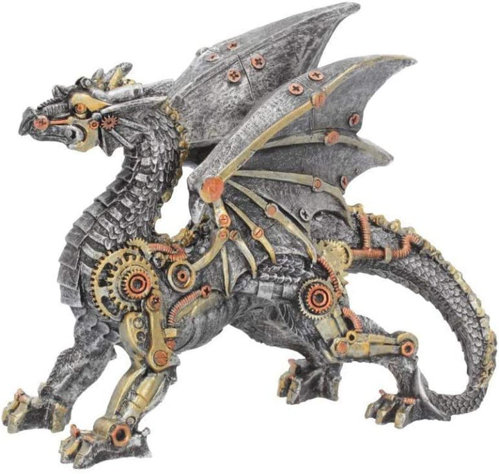Nemesis Now Dracus Machina Figur 21 cm Silber