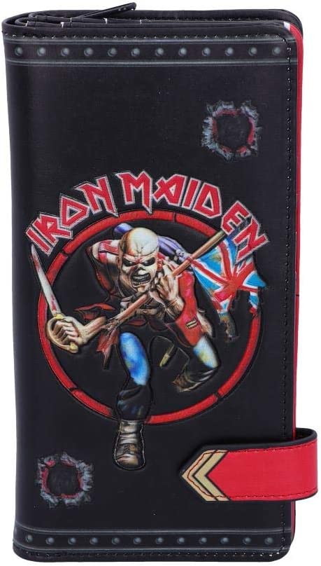 Nemesis Now offiziell lizenzierte Iron Maiden Eddie Trooper geprägte Geldbörse, PU, ​​Bl