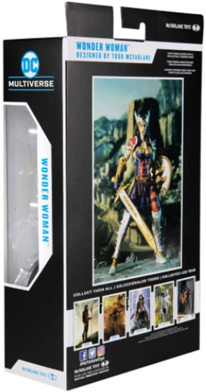McFarlane – DC Multiverse – 17 cm Wonder Woman (Design von Todd Gold Label (Premium) –TM15181, 15181, mehrfarbig