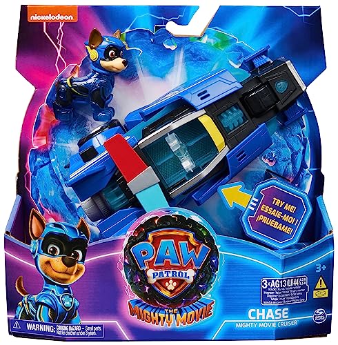 Paw Patrol: The Mighty Movie Spielzeugauto mit Chase Mighty Pups Actionfigur, leicht