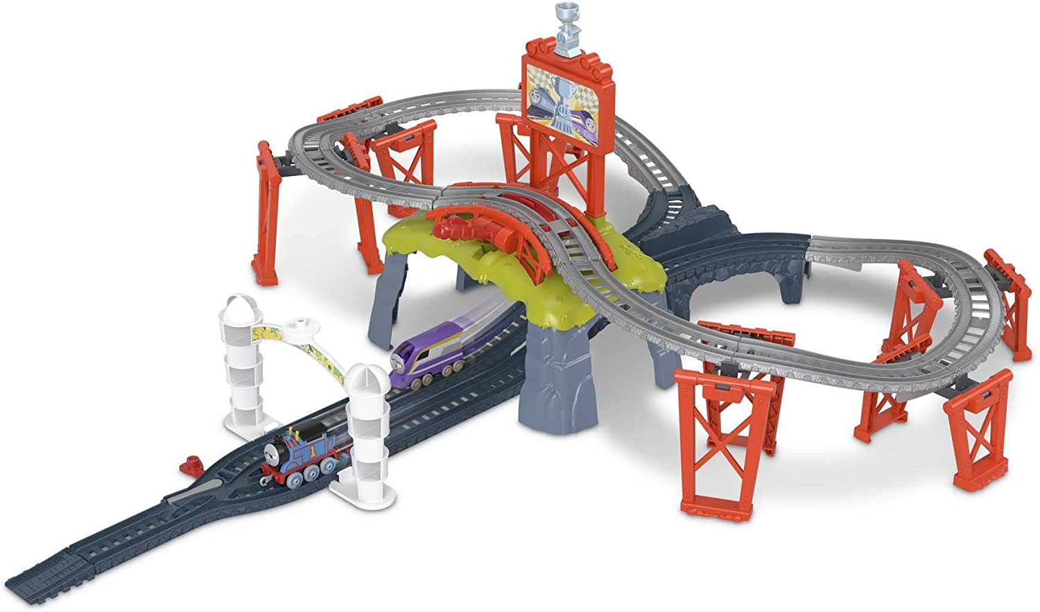 Thomas & Friends Race for the Sodor Cup Push-Along Train Set - Head-to-Head Racing for Ages 3+