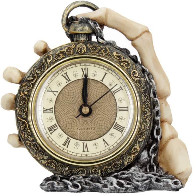 Nemesis Now Time Skelettuhr, 14 cm, Gold, Polyresin, Einheitsgröße