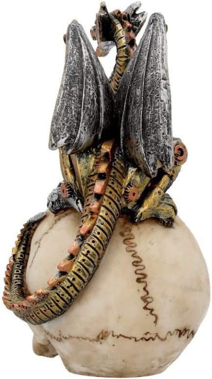 Nemesis Now Dragon's Grasp Figur, 22,5 cm, Weiß, Kunstharz, Einheitsgröße