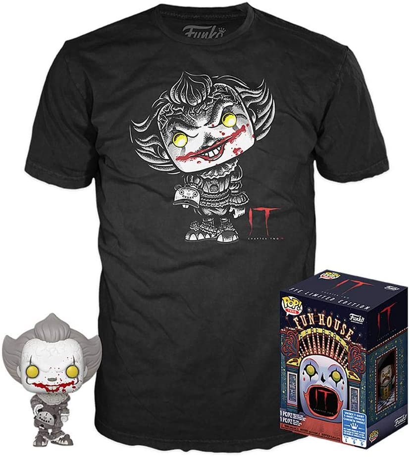 Funko Stephen Kings It POP! &amp; Tee Box Pennywise heo Exklusive Hemden in Größe M
