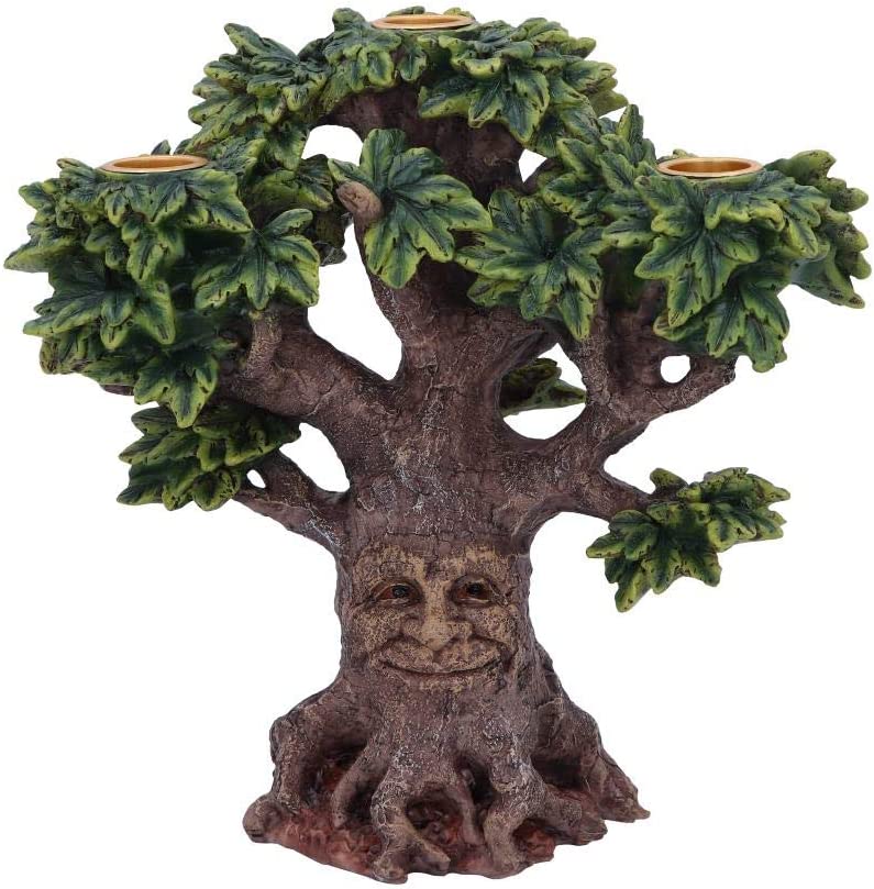 Nemesis Now U4925R0 Kerzenhalter, Waldflammenbaum, Geistermann, Ornament, braun a