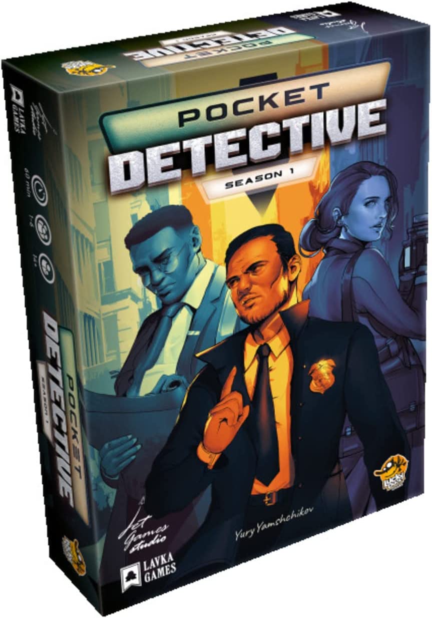 Lucky Duck Games Pocket Detective: Staffel 1 – Kartenspiel 1–6 Spieler – 30–60 Minuten Spielzeit