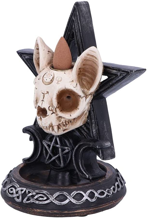Nemesis Now Familiar Worship Backflow-Räuchergefäß, 15,3 cm, Schwarz